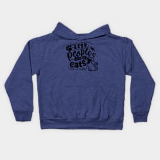 Less People More Cats Kids Hoodie